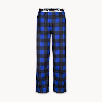 Kid Boys' Hurley Checkered Sleep Pant - Blue