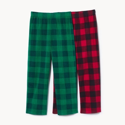 Ens. de 2 pantalons de nuit pour garçons - Rouge Foncé