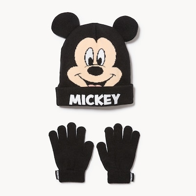 Kid Boys' Disney Mickey Mouse Toque Set - Black