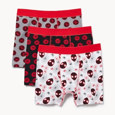 Kid Boys' Marvel Spider-Man 3-Pack Boxer Brief - Red