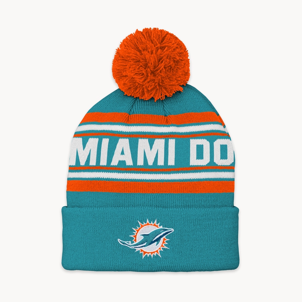 Tuque  pompon NFL pour garons - Turquoise