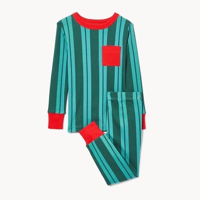 Toddler JF x Jessi Striped Sleep Set - Teal