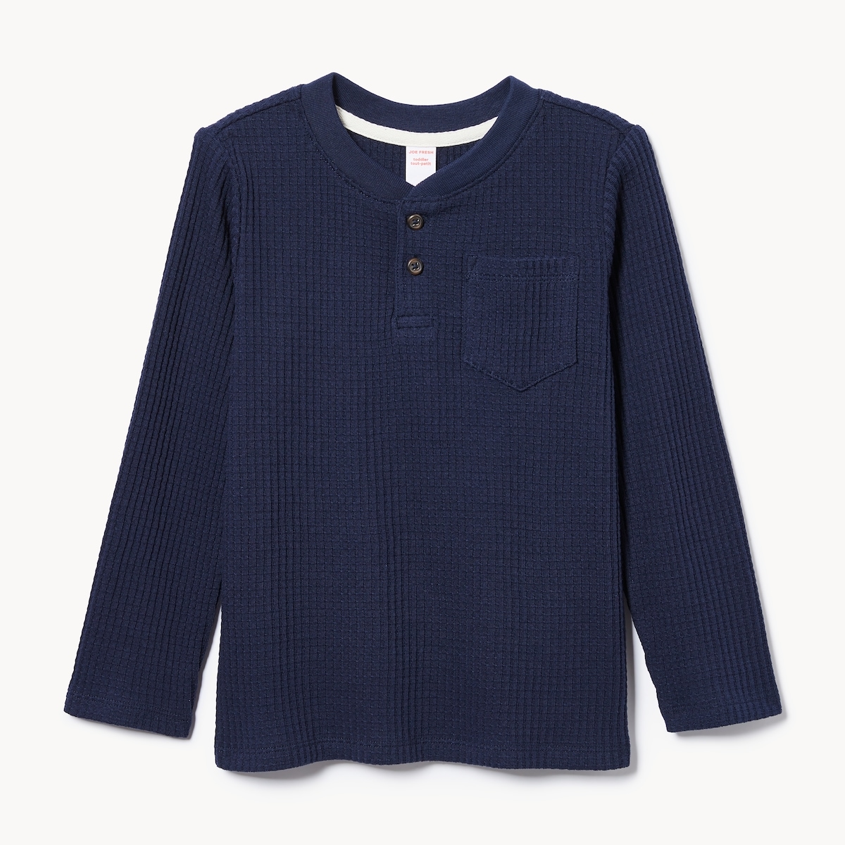 Toddler Boys' Waffle Knit Henley