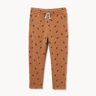 Toddler Boys' Fuzzy Fleece Jogger - Camel