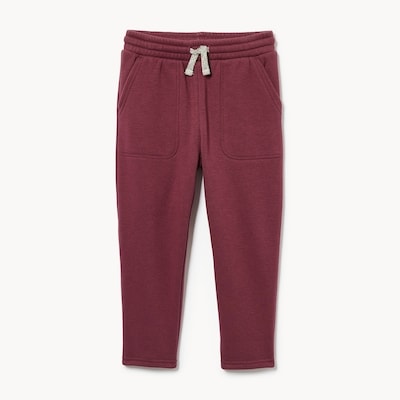 Toddler Boys' Fuzzy Fleece Jogger - Burgundy
