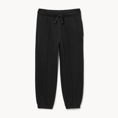 Pantalon de jogging à pinces pour petits garçons - Noir JF