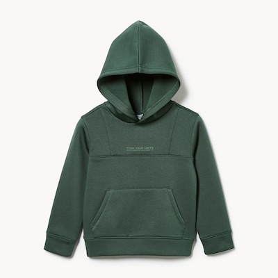 Chandail à capuchon sport molleton, petits garçons - VERT POUSSIEREUX