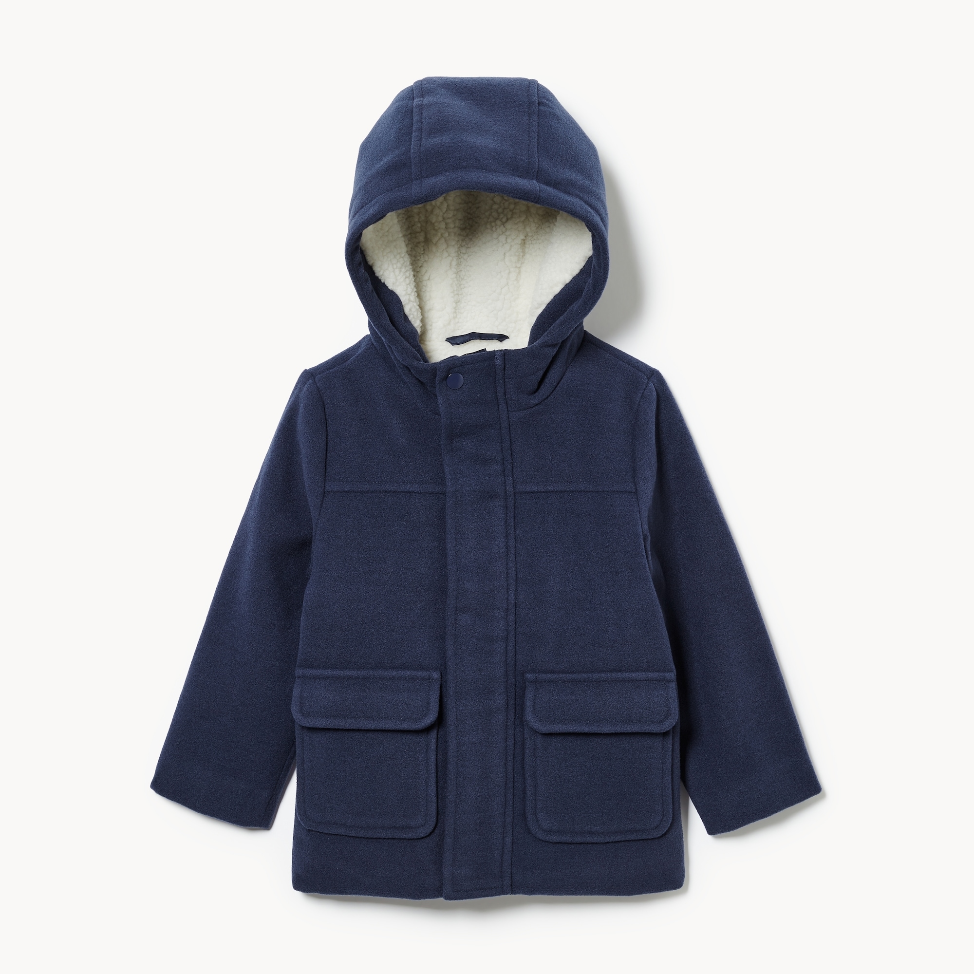 Toddler Boys' Melton Duffle Coat in Dark Navy from Joe Fresh
