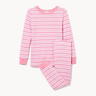 Ensemble pyjama rayé pour petits garçons - Rose