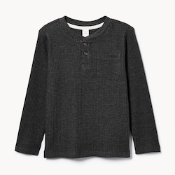 Toddler Boys' Waffle Knit Henley