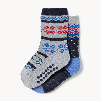 Ens. 2 paires de chaussettes tube, petits garçons - Bleu