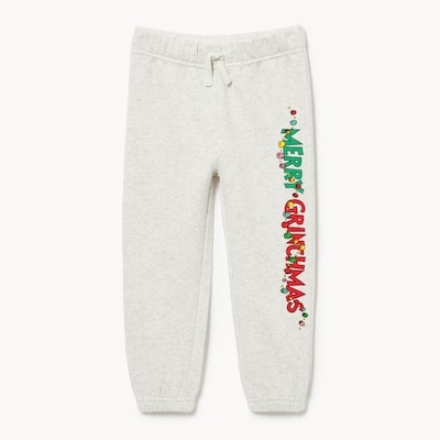 Toddler Grinch Festive Jogger - Light Oat Mix