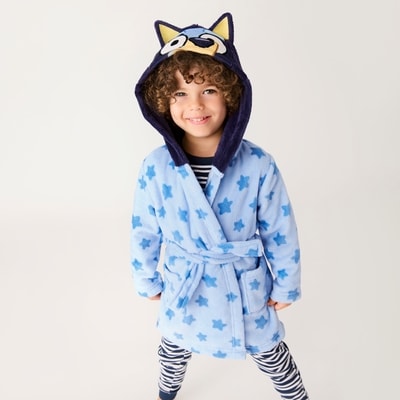 Peignoir en molleton Bluey pour petits garçons - Bleu