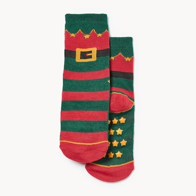 Chaussettes tube à motif de lutin pour tout-petits - Rouge