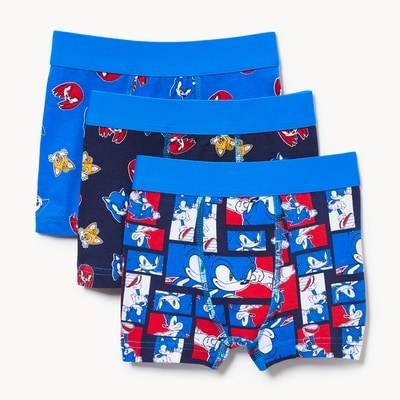 Toddler Boys' Sonic Boxer 3-Pack Briefs - Blue