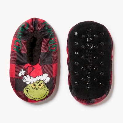 Chaussettes pantoufles festives Grincheux - Noir