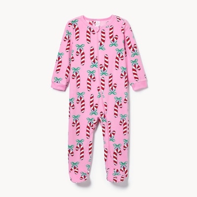 Baby Girls' Footed Microfleece Sleeper - Pink
