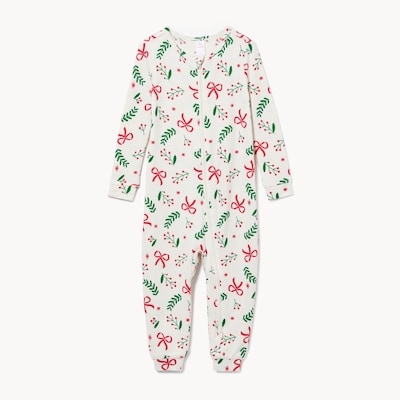 Baby Girls' Holiday Sleeper - Ecru