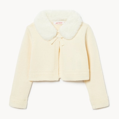Cardigan des Fêtes pour bébés filles - Blanc Cassé