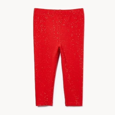 Baby Girls' Sparkle Legging - Red