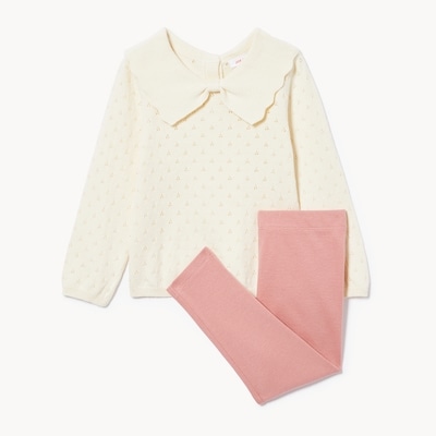 Baby Girls' Sweater Set - Off White