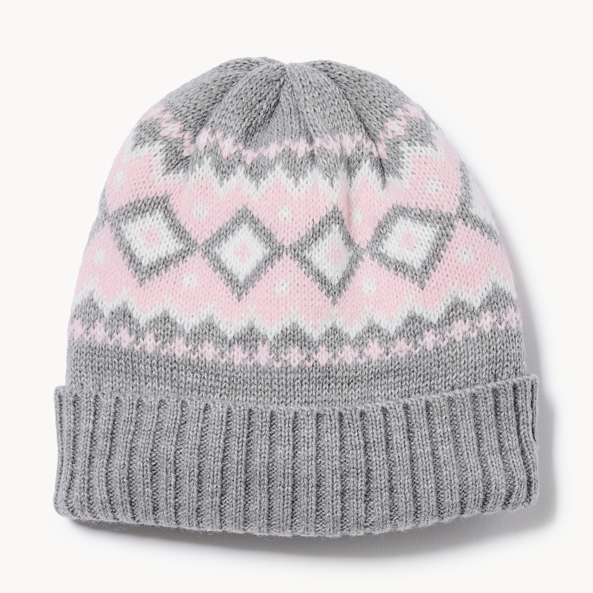 Bonnet en tricot jacquard pour bbs filles