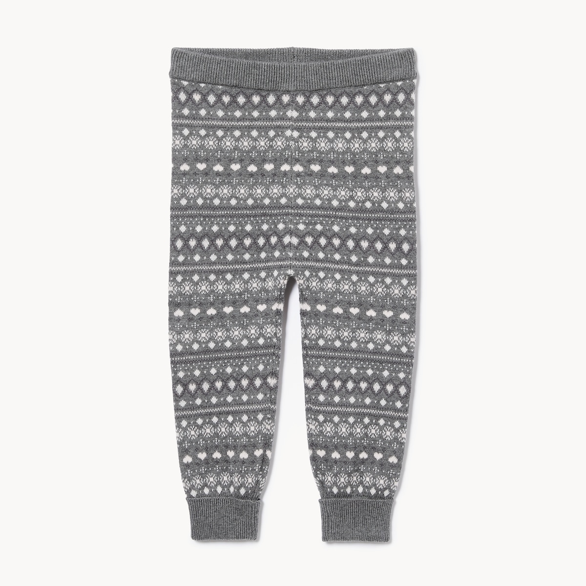 Baby Girls' Fair Isle Legging - Dark Grey Mix