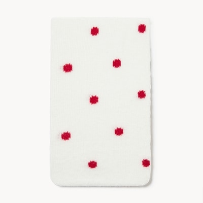 Baby Girls' Polka-Dot Tights - White