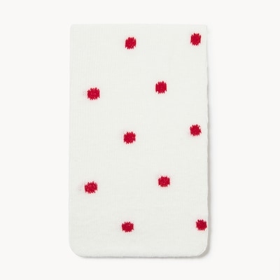 Baby Girls' Polka-Dot Tights - White