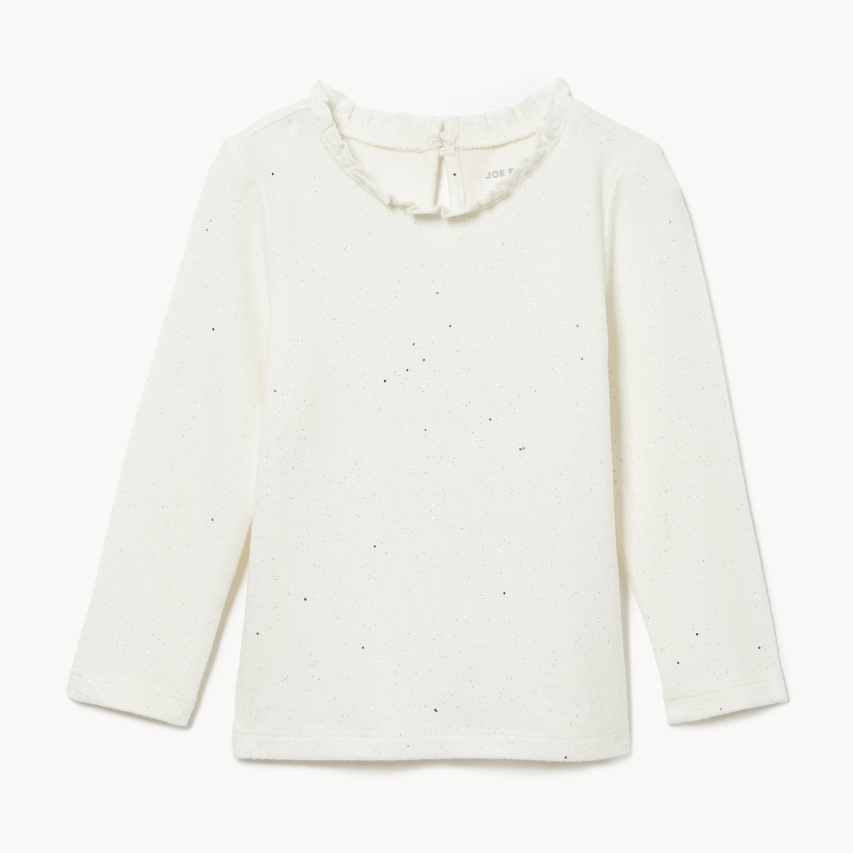 Baby Girls' Sparkle Long Sleeve Top - Off White