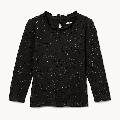 Baby Girls' Sparkle Long Sleeve Top - JF Black