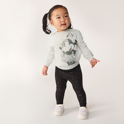 Baby Girls' Disney Minnie Mouse Sweatshirt - Light Oat Mix