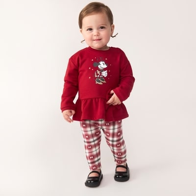 Ensemble Minnie Mouse de Disney pour bébés filles - Rouge