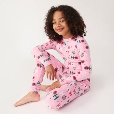 Joe Fresh Pyjama des Fêtes en tricot gaufré pour filles 1 ea, 22,00 $/1ch