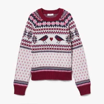 Kid Girls' Fair Isle Sweater - Off White