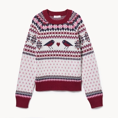 Kid Girls' Fair Isle Sweater - Off White