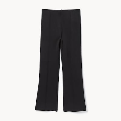 Pantalon évasé en point de Rome pour filles - Noir JF