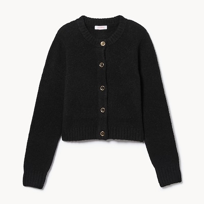 Kid Girls' Knit Cardigan - JF Black