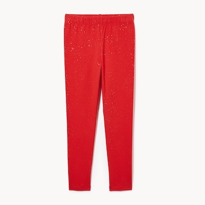 Kid Girls' Sparkle Legging - Red