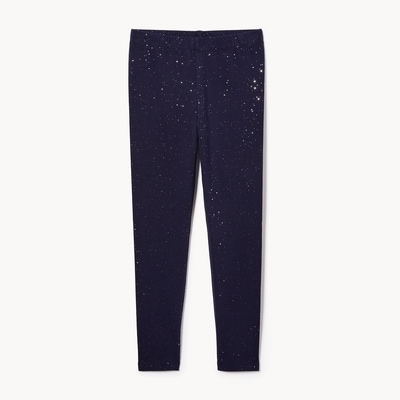 Kid Girls' Sparkle Legging - Dark Navy