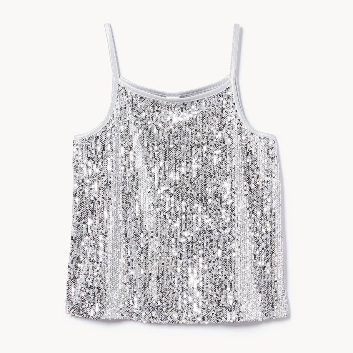 Cami  paillettes pour pradolescentes - Argent