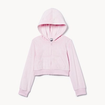 Joe Fresh Haut à capuchon sport en velours rasé pour filles 1 ea, 22,00 $/1ch