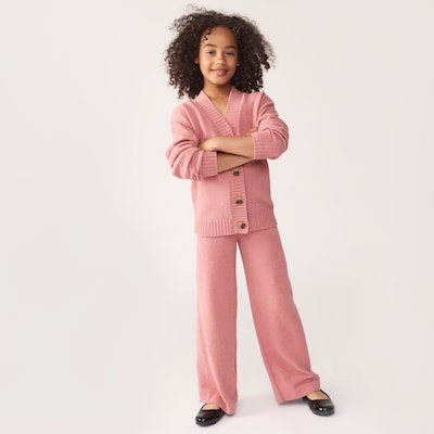 Kid Girls' Sweater Pant - Dusty Rose