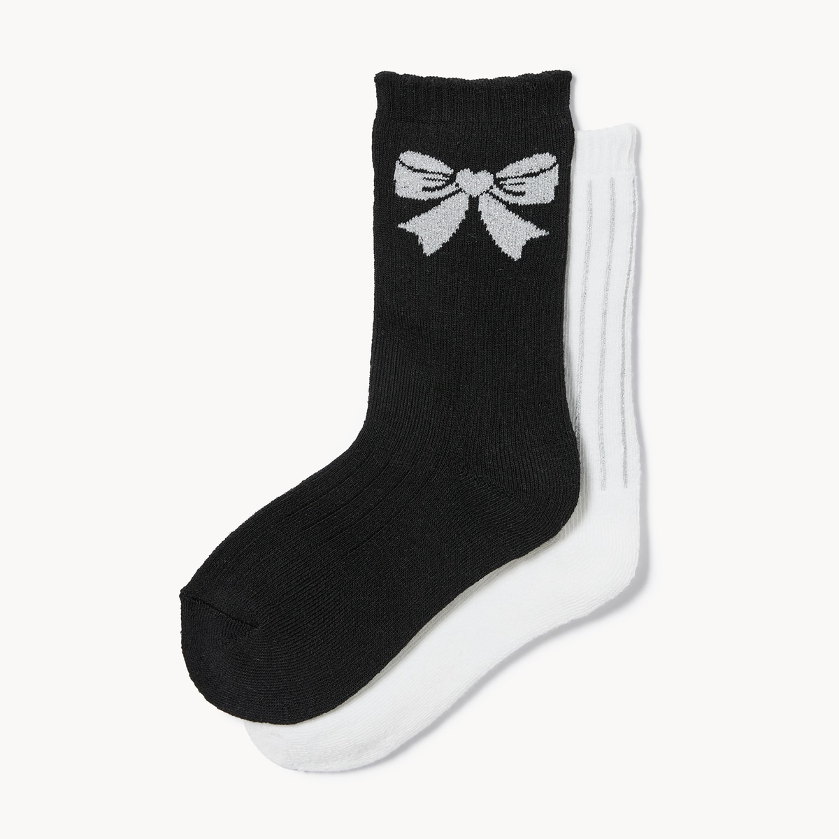 Ens. de 2paires de chaussettes tube pour filles