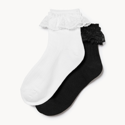 Joe Fresh Kid Girls' 2-Pack Quarter-Crew Socks 1 ea, $8.00/1ea