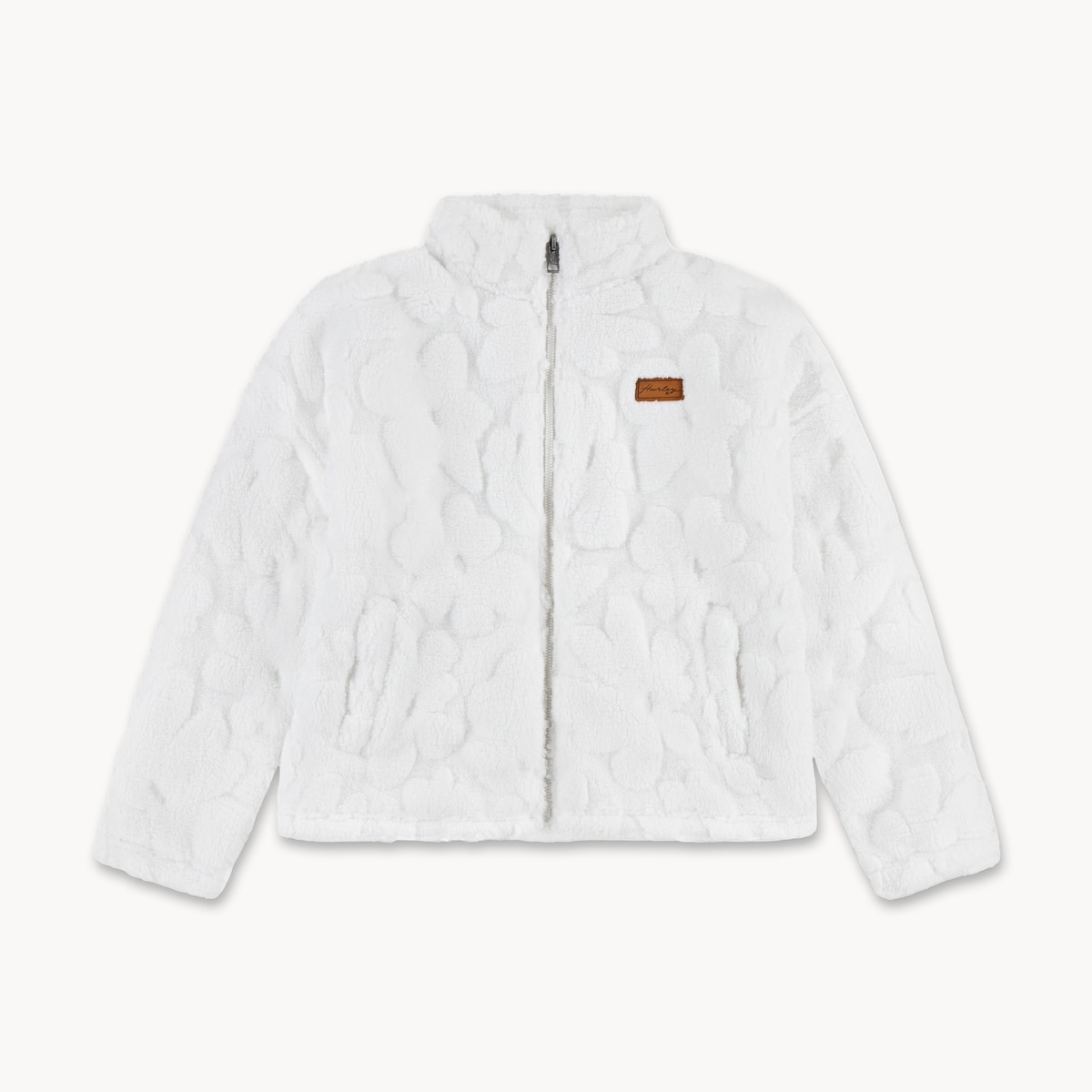 Kid Girls' Hurley Fleece Jacket - White