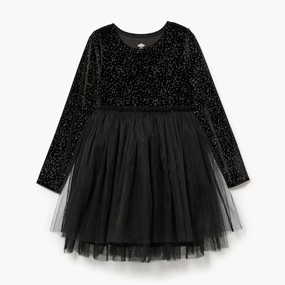 Kid Girls' Wicked Elphaba Tulle Dress - Black
