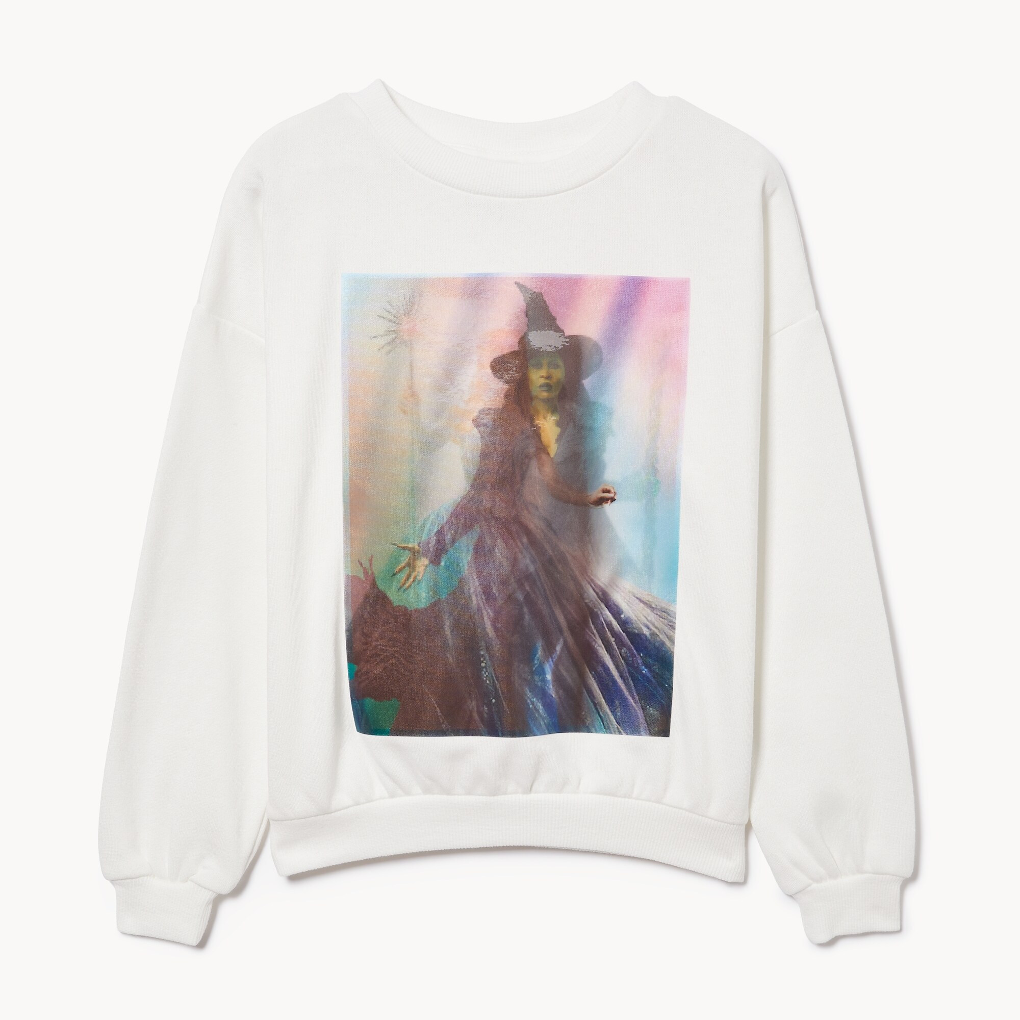 Sweat Wicked Glinda Pour Fille - 100% Coton, Inscription Paillettes "So Popular!", Tailles 6 à 10 Ans