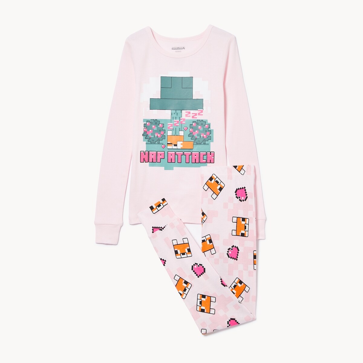 Kid Girls' Minecraft Sleep Set