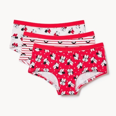Joe Fresh Ens. 3 culottes garçonne Minnie Mouse, filles 1 ea, 14,00 $/1ch